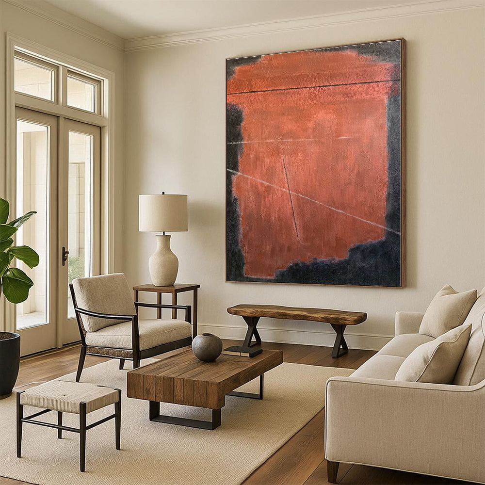 Enormous Made-to-Order Abstract Wall Art for Entryway Coat Closet Wall