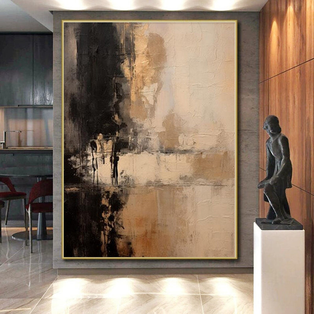 Oversized Custom Abstract Wall Art for Laundry Room Feature Walls
