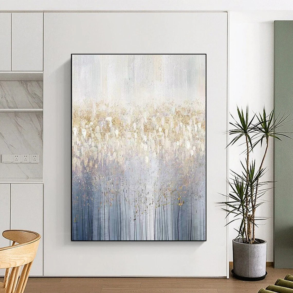 Oversized Made-to-Order Hand-Painted Abstract Wall Art for Guest Room Focal Wall LargeART0592