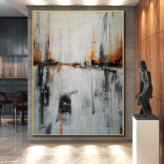 Vast Custom Abstract Wall Art for Home Theater Feature Wall