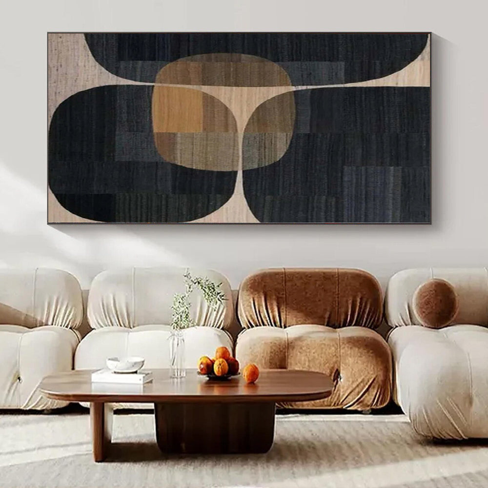 Oversized Abstract Wall Art for Mudroom Entrances - Commissioned Acrylic on Canvas
