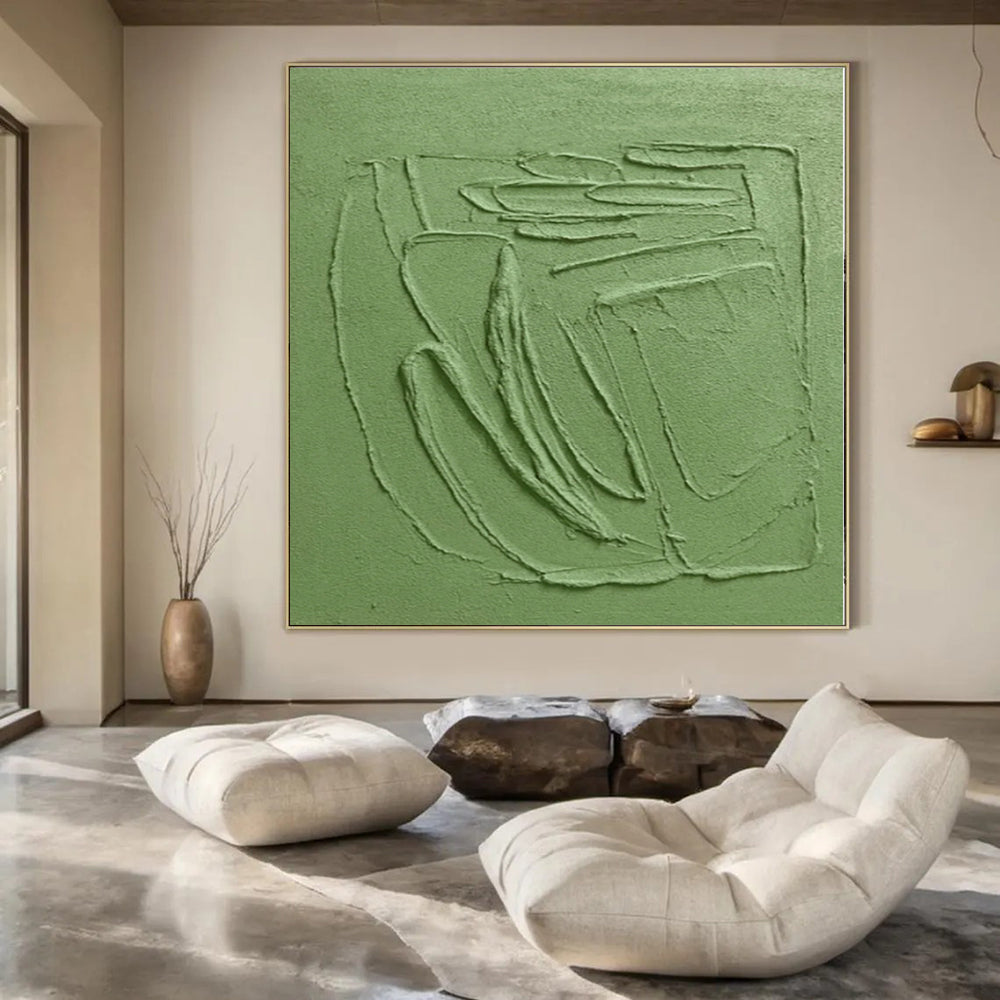 Oversized Abstract Wall Art for Home Library Ladders - Commissioned Acrylic on Linen