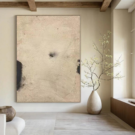 Gigantic Hand-Painted Modern Abstract Mural for Dining Room Alcoves