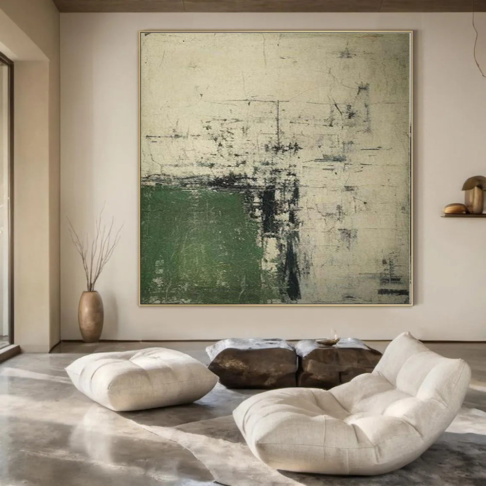 Oversized Abstract Wall Art for Home Gym Interiors - Custom Resin on Canvas