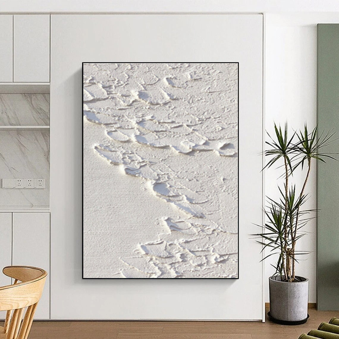 Extra-Gigantic Custom Hand-Painted Abstract Wall Art for Laundry Room Utility Wall