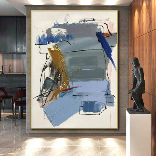 Super-Sized Contemporary Abstract Art for Home Theater Screen Surround