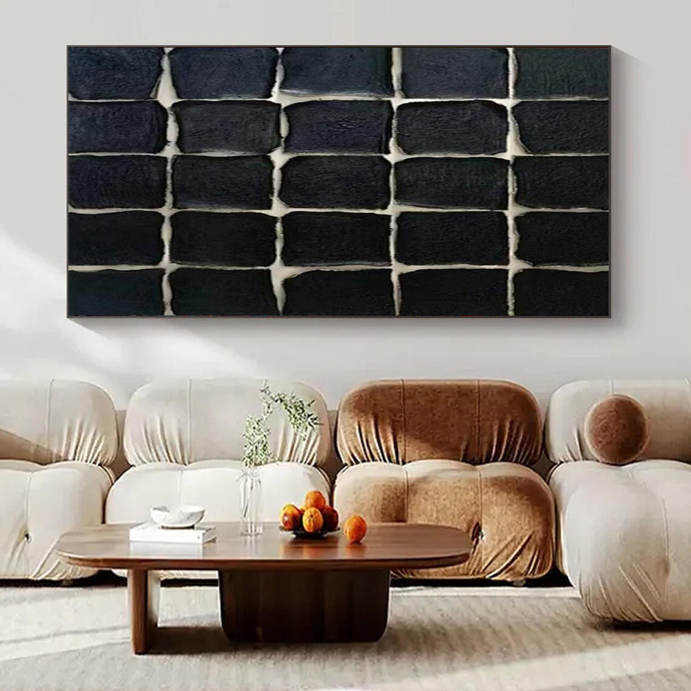 Oversized Hand-Painted Modern Abstract Painting for Family Home Teen Bedrooms