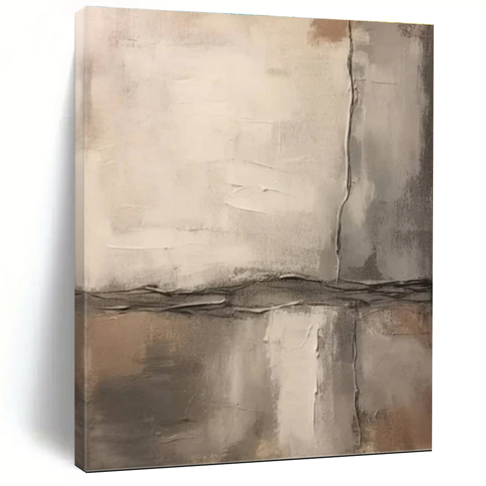 Monumental Abstract Canvas for Nursery Changing Table Wall