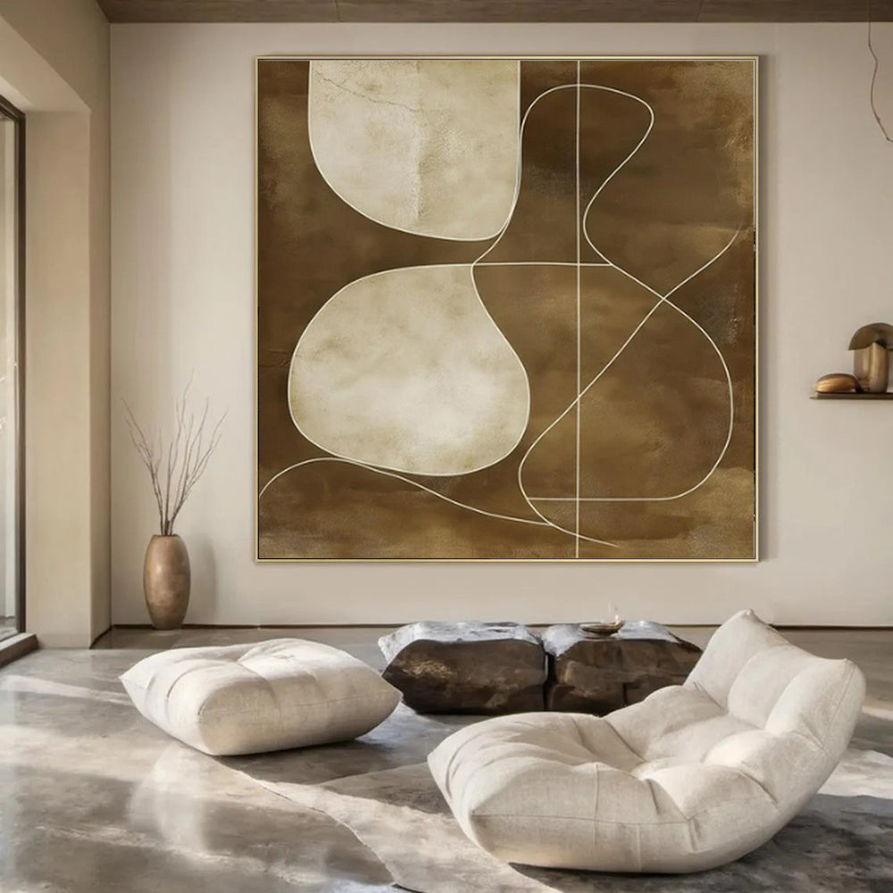 Extra-Huge Hand-Painted Contemporary Abstract Painting for Wedding Venue Ceremony Aisles