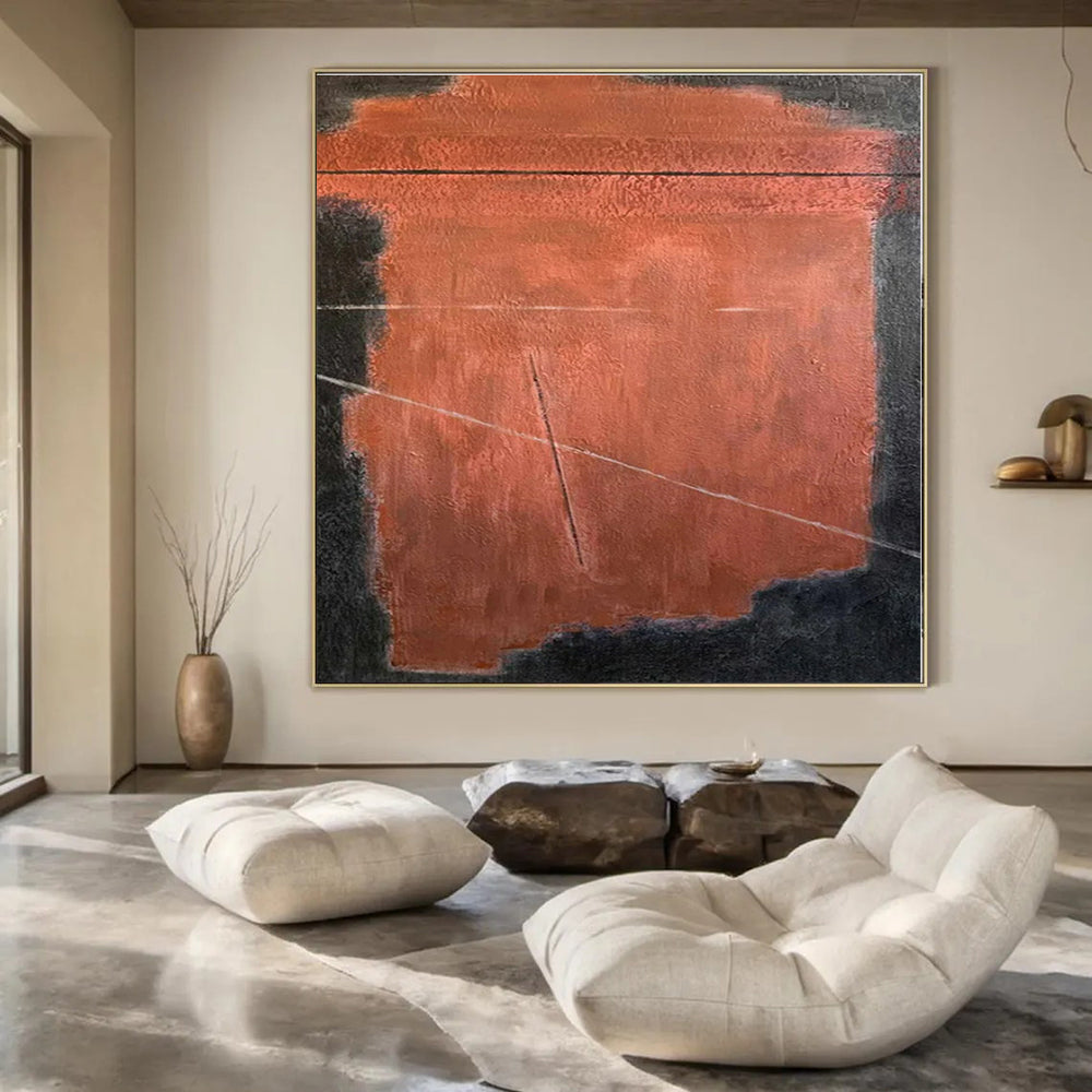 Hand-Painted Personalized Abstract Canvas for Office Finance Teams