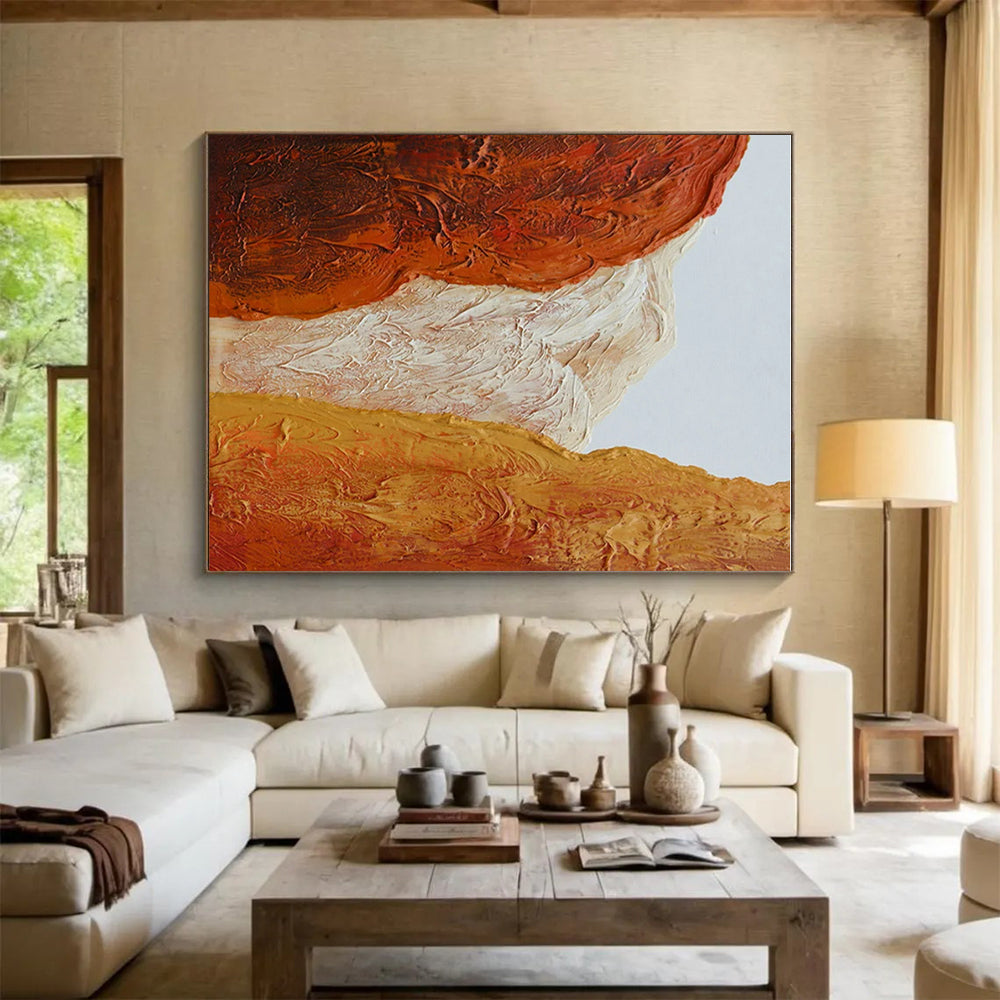 Colossal Hand-Crafted Abstract Canvas for Retail Storefronts LargeART0648