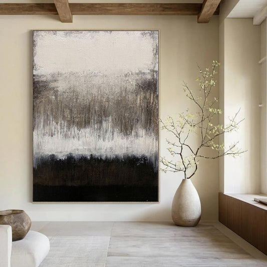 Epic-Scale Hand-Painted Abstract Canvas for Living Room Feature Walls