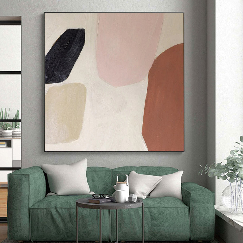 Massive Hand-Finished Abstract Art for Yoga Studios LargeART0656