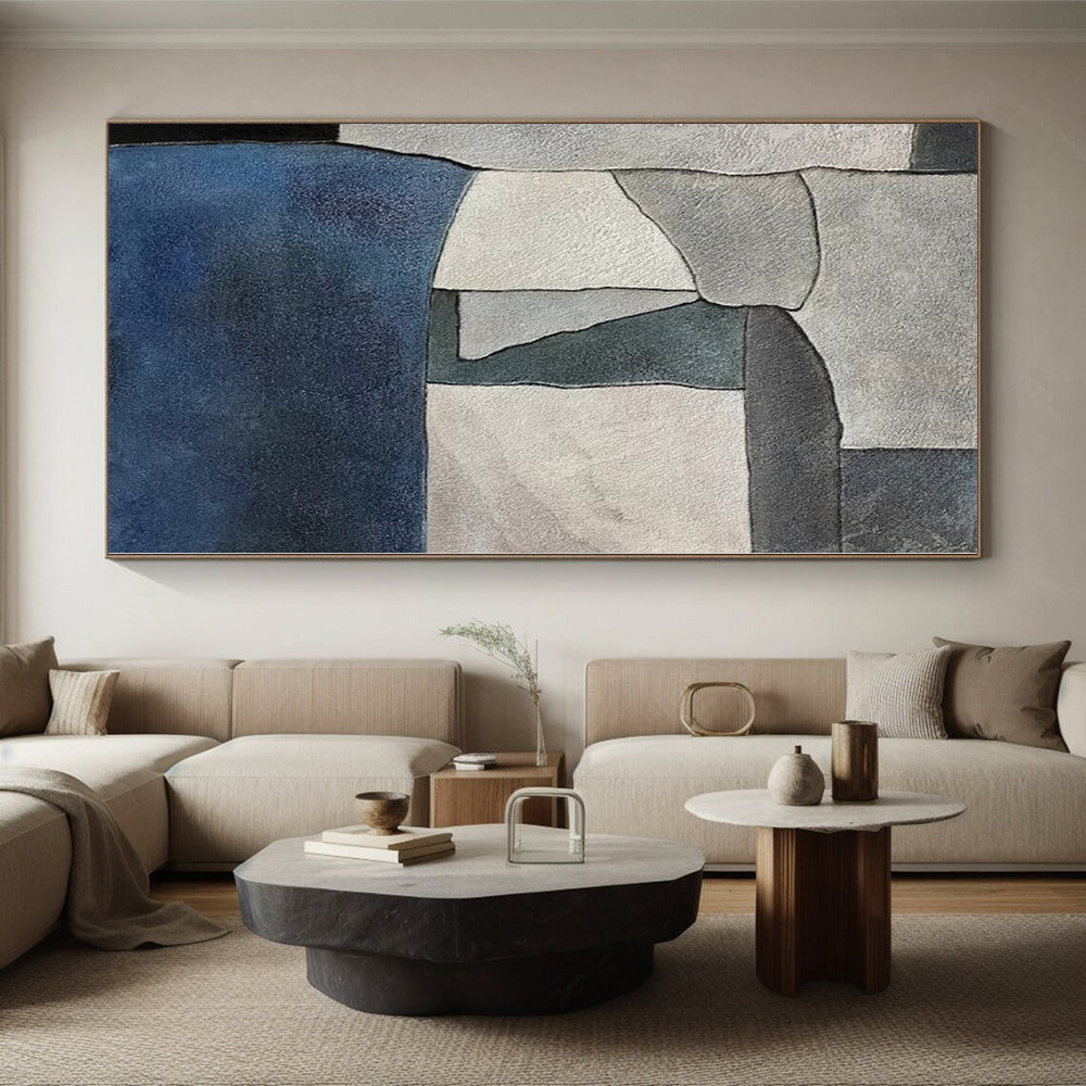 Huge Made-to-Order Abstract Painting for Garage Workshop Feature Wall