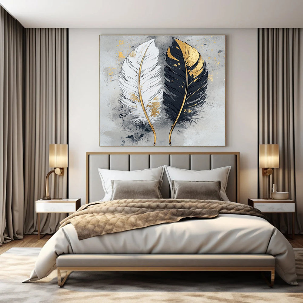 Dreamy Pastel Hand-Painted Abstract Mural for Soft Bedroom Styles