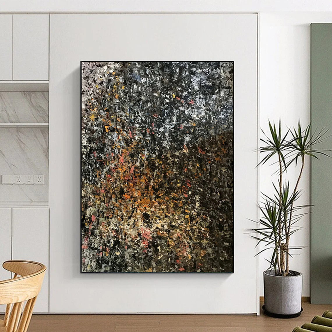 Extra-Large Custom Abstract Wall Art for Laundry Room Utility Sink Area