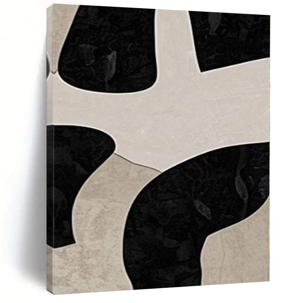 Extra-Huge Hand-Painted Modern Abstract Canvas for Family Home Indoor Pools