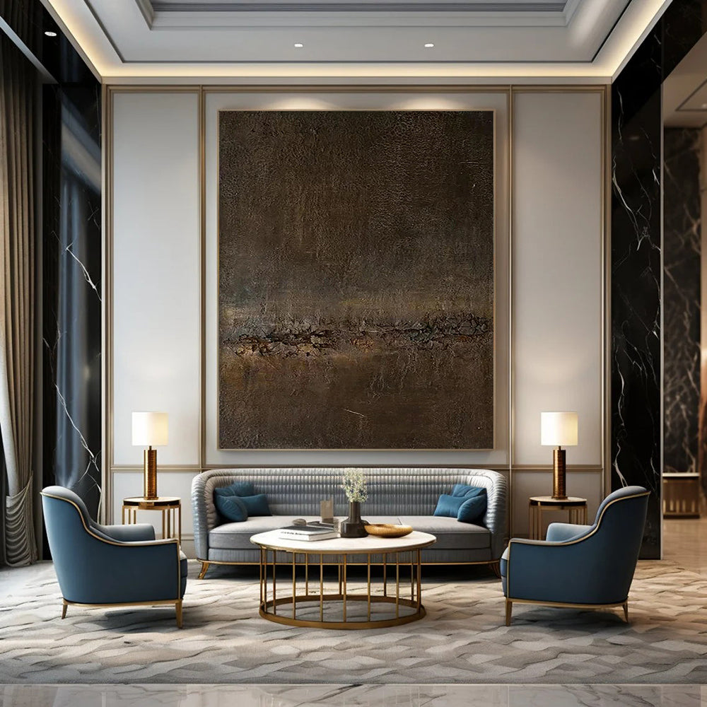 Super-Sized Hand-Painted Modern Abstract Wall Art for Beauty Salon Treatment Rooms
