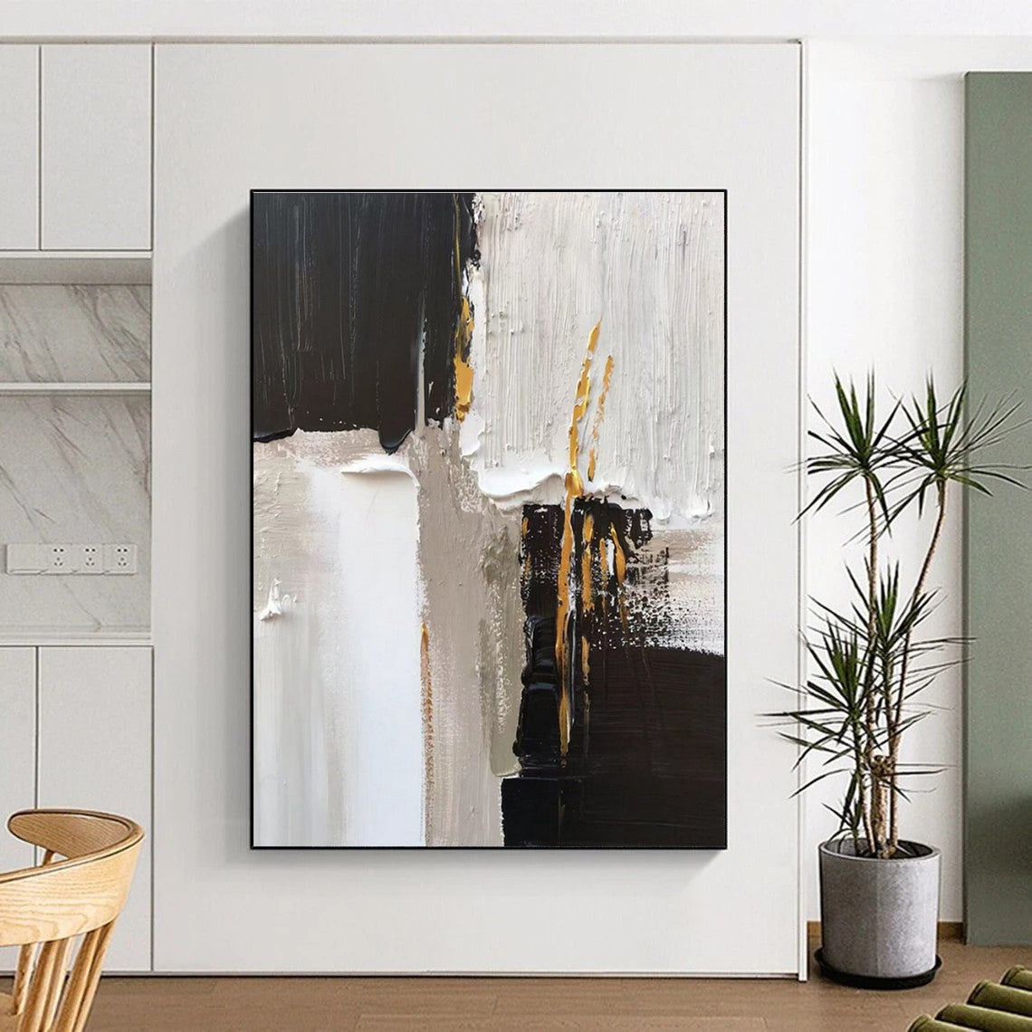 Super-Sized Contemporary Abstract Canvas for Kids’ Playroom Imaginative Decor