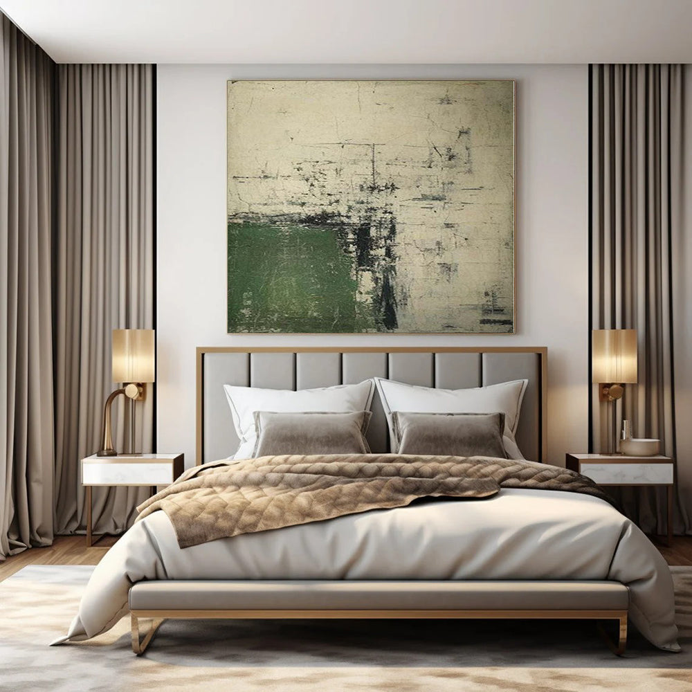 Oversized Abstract Wall Art for Home Gym Interiors - Custom Resin on Canvas