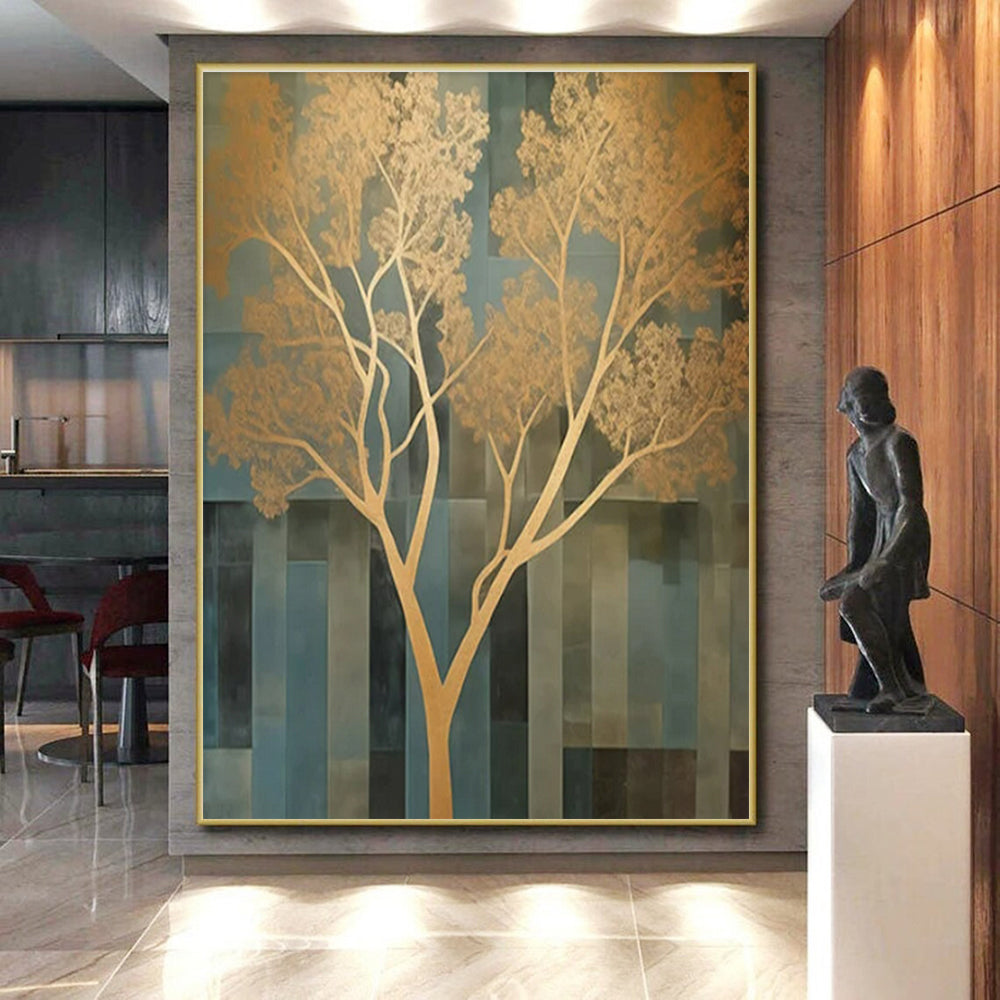 Huge Contemporary Abstract Painting for Home Gym Motivational Decor