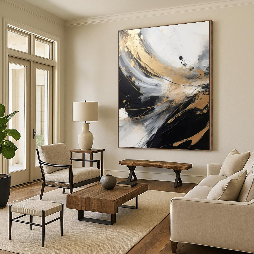 Monumental Modern Abstract Art for Hotel Suite Luxury Upgrades