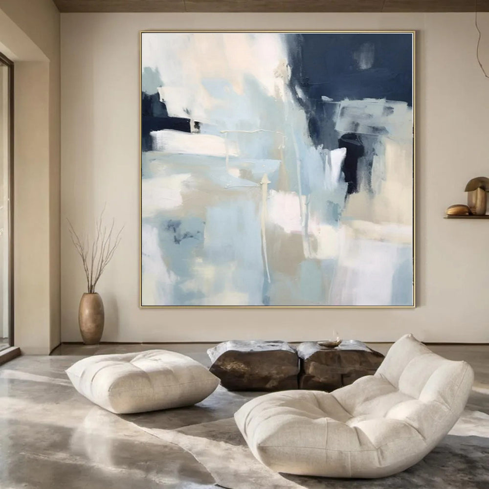 Hand-Painted Personalized Abstract Canvas for Office and Bedroom