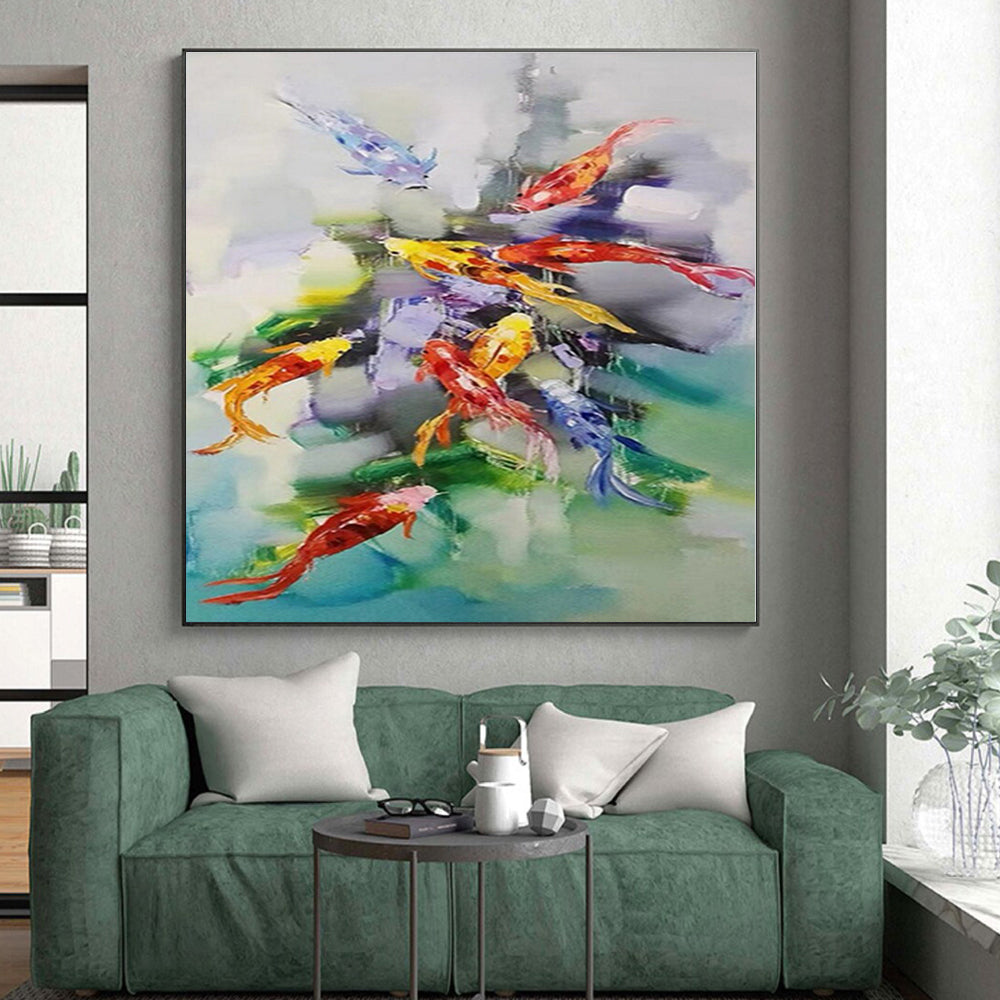 Extra-Large Custom Abstract Wall Art for Laundry Room Utility Sink Wall