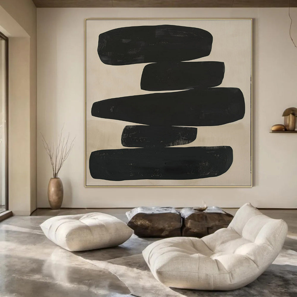 Colossal Hand-Painted Modern Abstract Art for University Lecture Hall Auditoriums