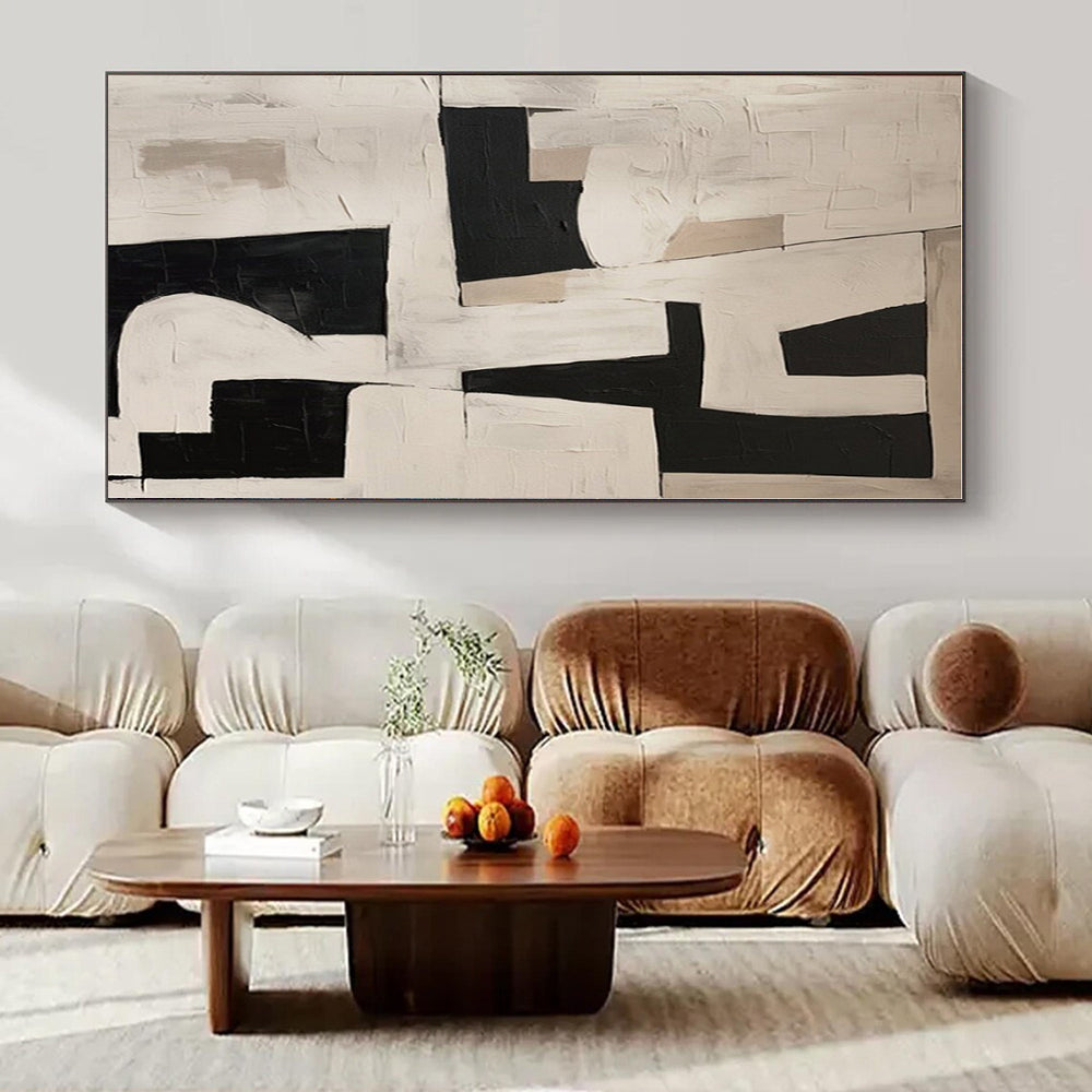 Custom Hand-Painted Abstract Painting for Bedroom and Entryway