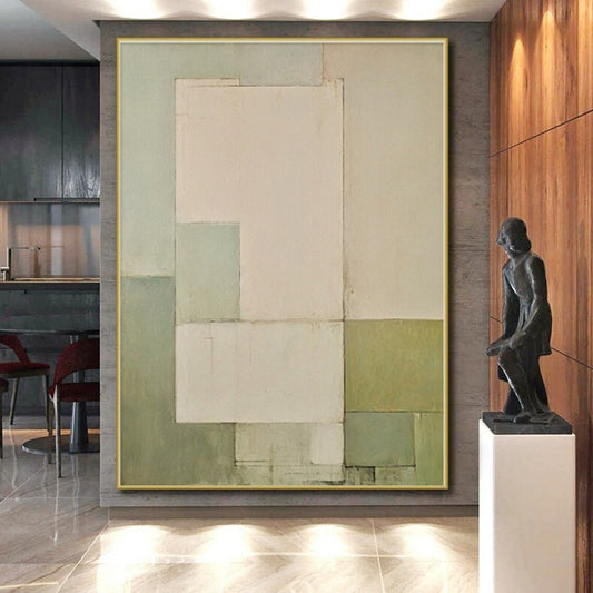 Immense Made-to-Measure Abstract Art for Basement Game Room Feature Wall