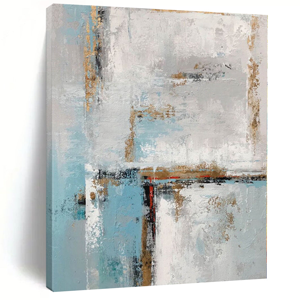 Gigantic Made-to-Order Abstract Canvas for Walk-in Closet Feature Wall