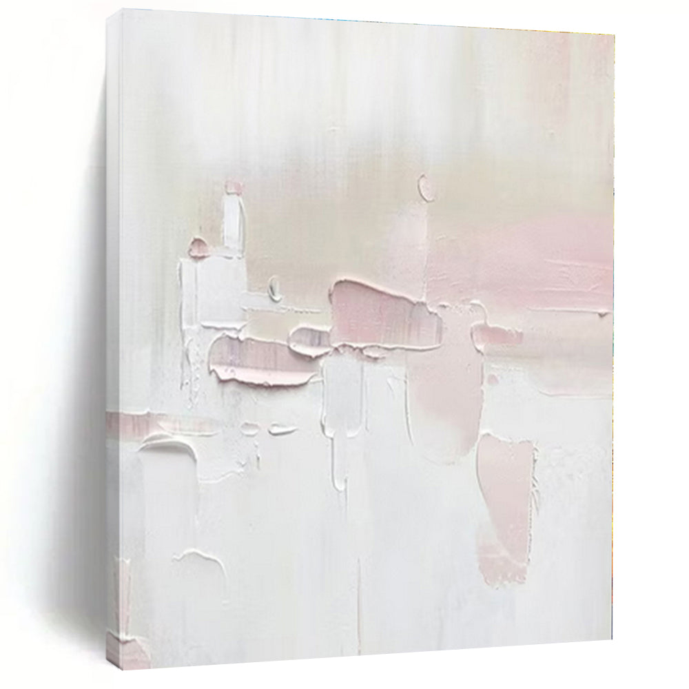 Oversized Custom Hand-Painted Abstract Canvas for Dining Room and Hotel Lobby Lounge