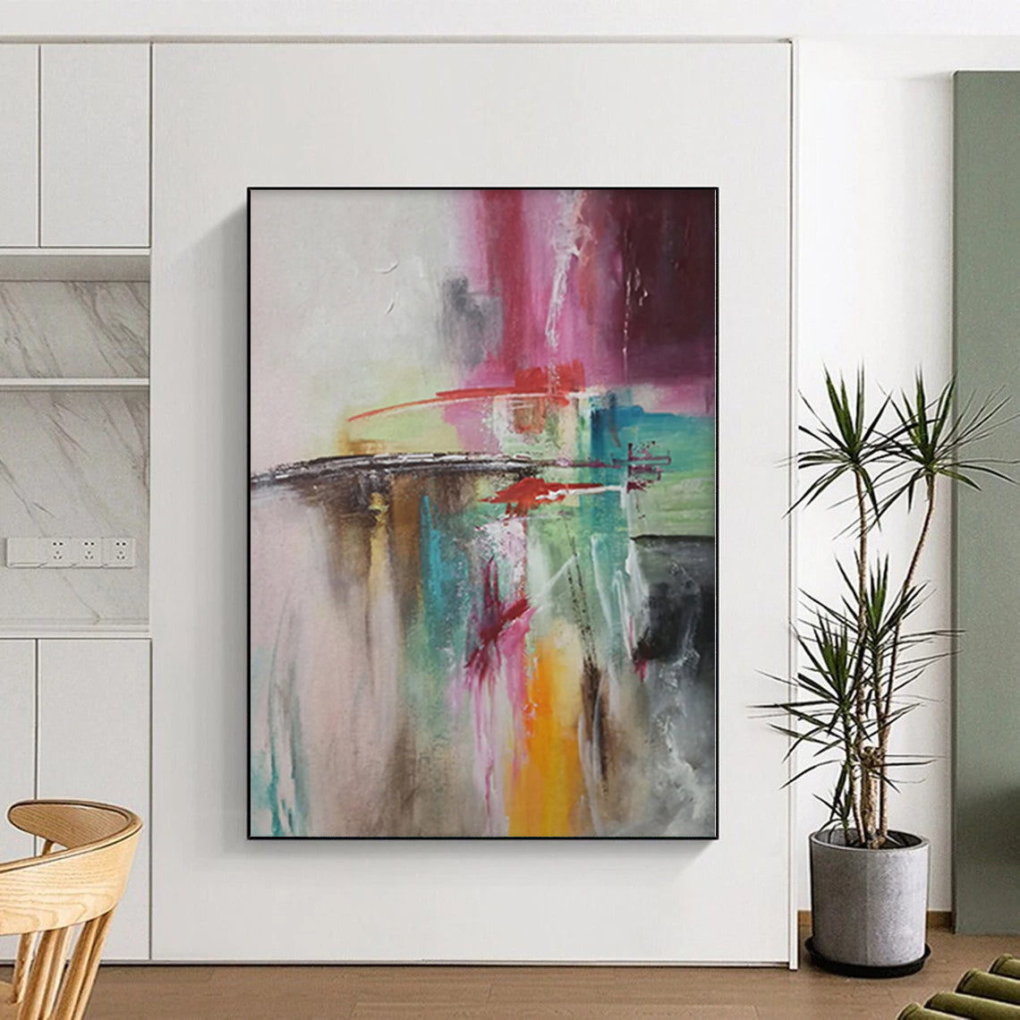 Giant Abstract Viking Art - Made to Order Acrylic for Nordic-Themed Restaurants