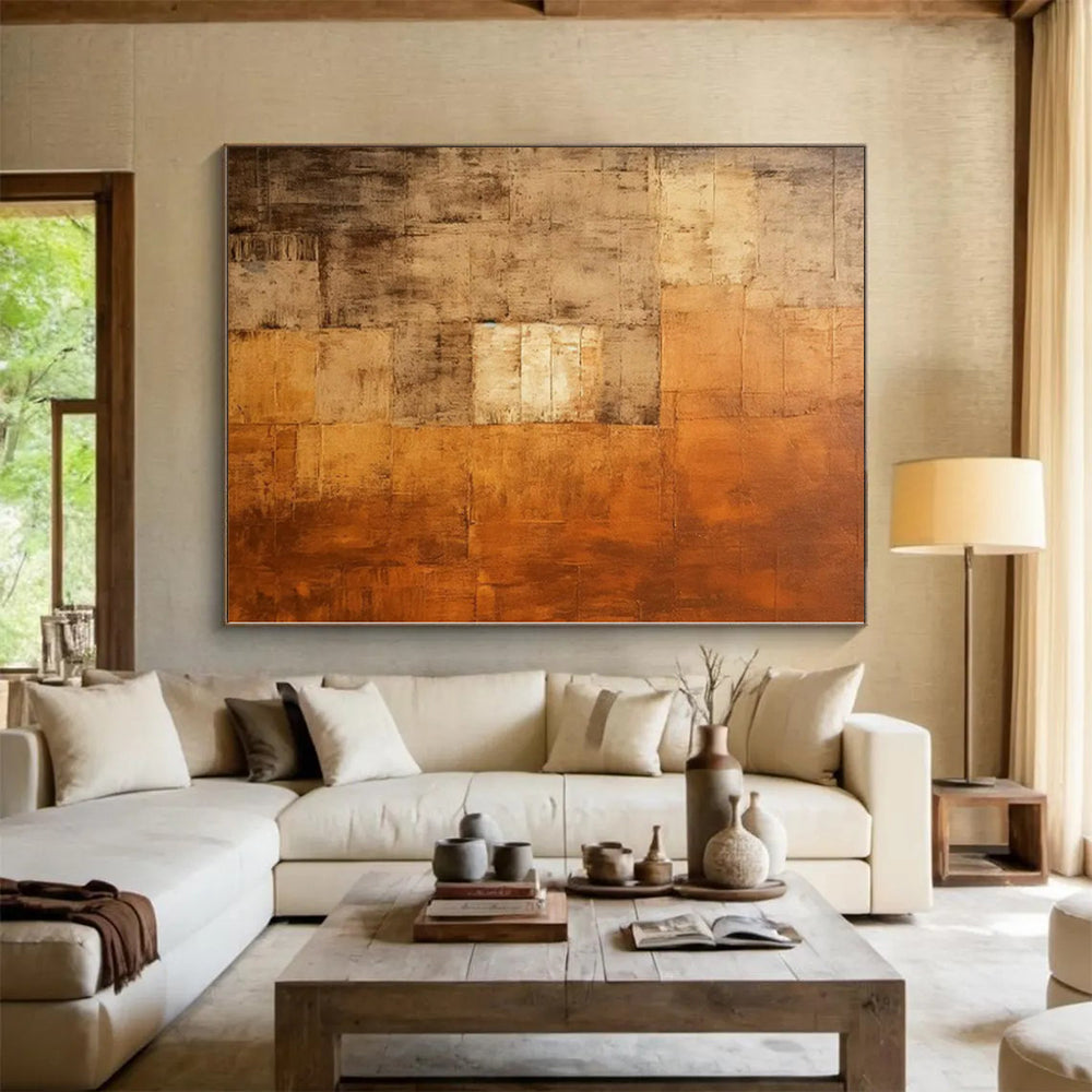 Large Custom Abstract Canvas for Kids’ Playroom Reading Nooks