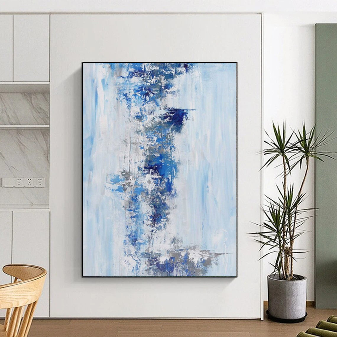 Custom Extra Large Abstract Veil Painting - Hand-Painted Gouache for Wedding Venue Aisles