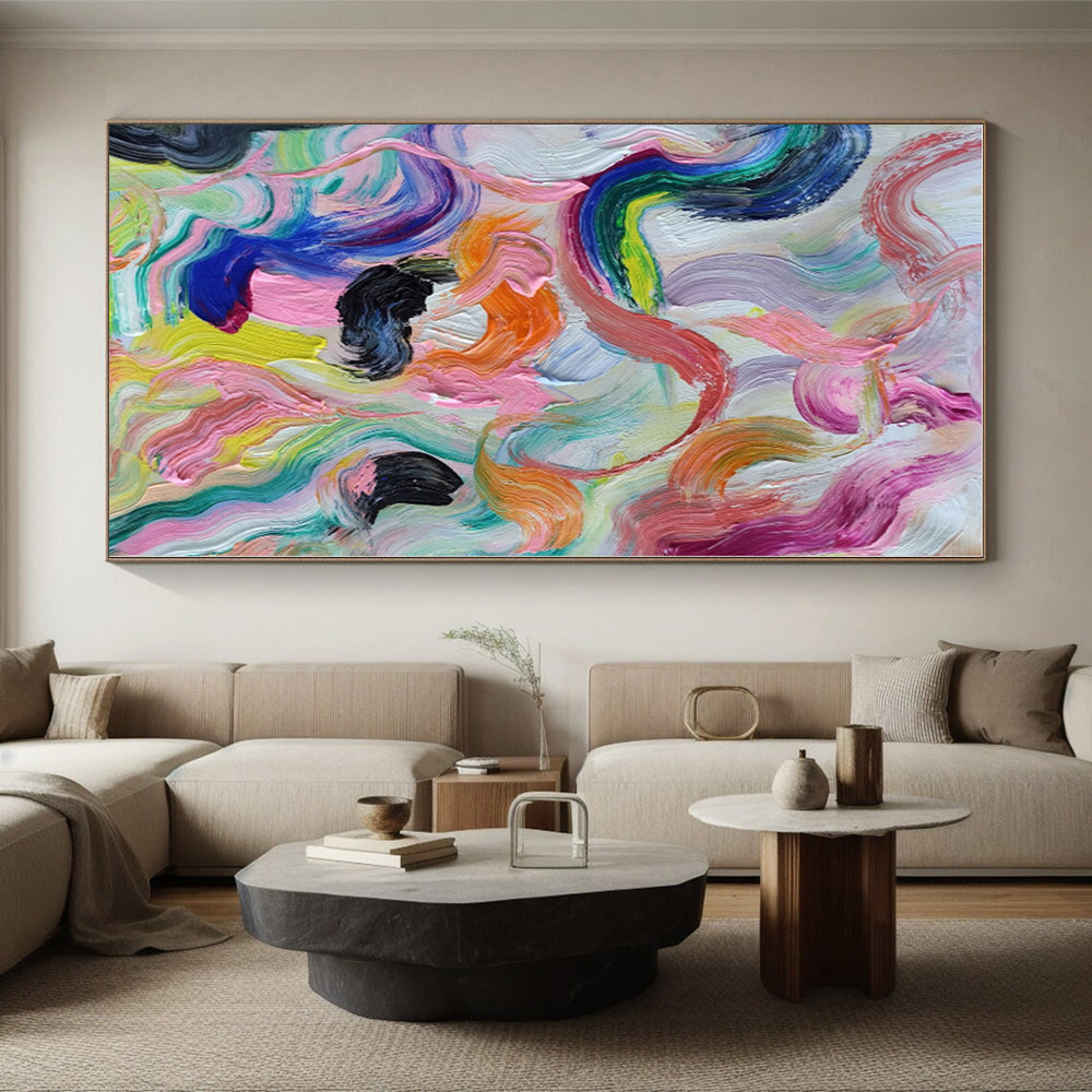 Super-Sized Custom Abstract Wall Art for Home Craft Room Storage Wall