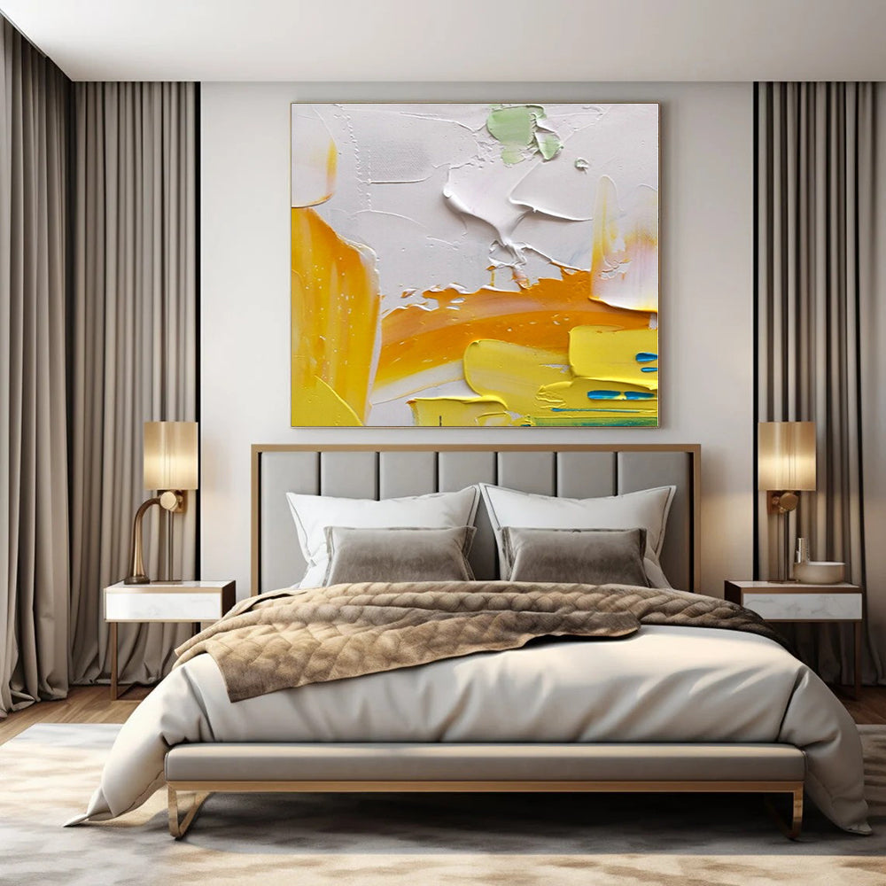 Hand-Painted Bespoke Abstract Mural for Hallway and Office