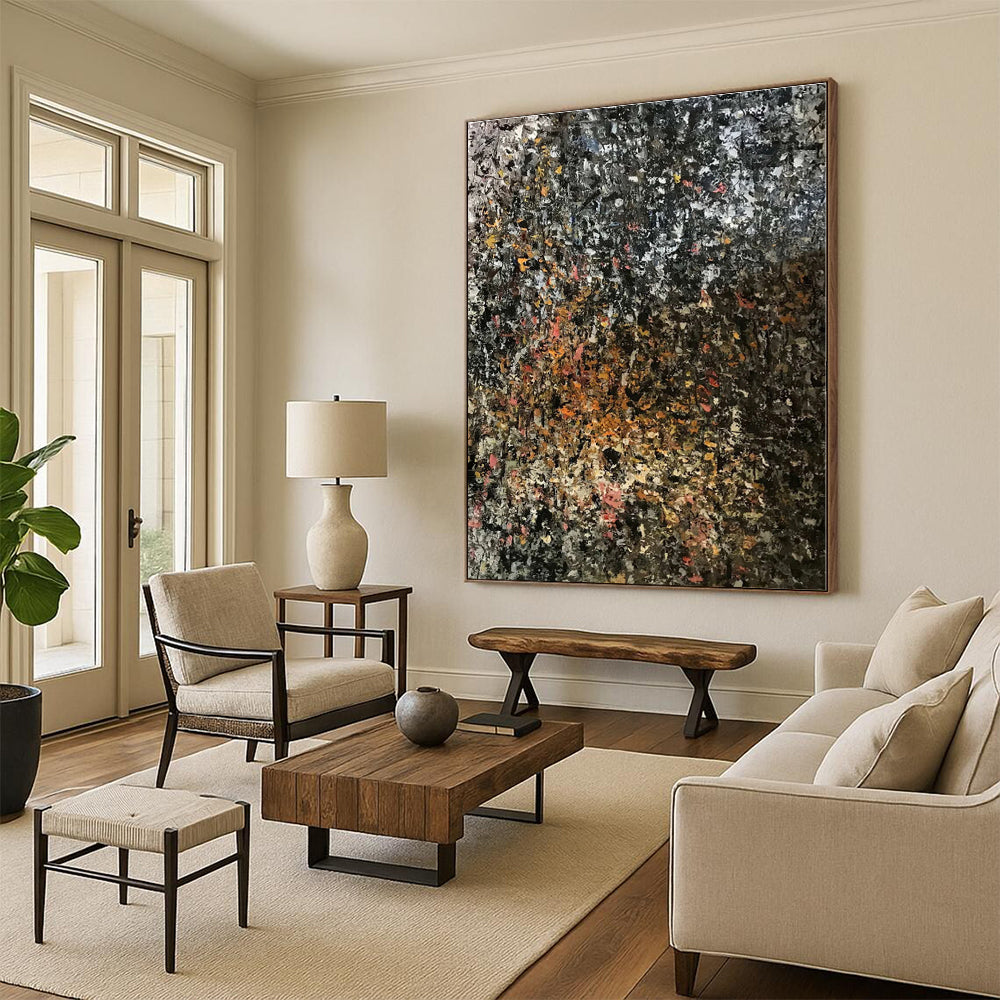 Extra-Large Custom Abstract Wall Art for Laundry Room Utility Sink Area