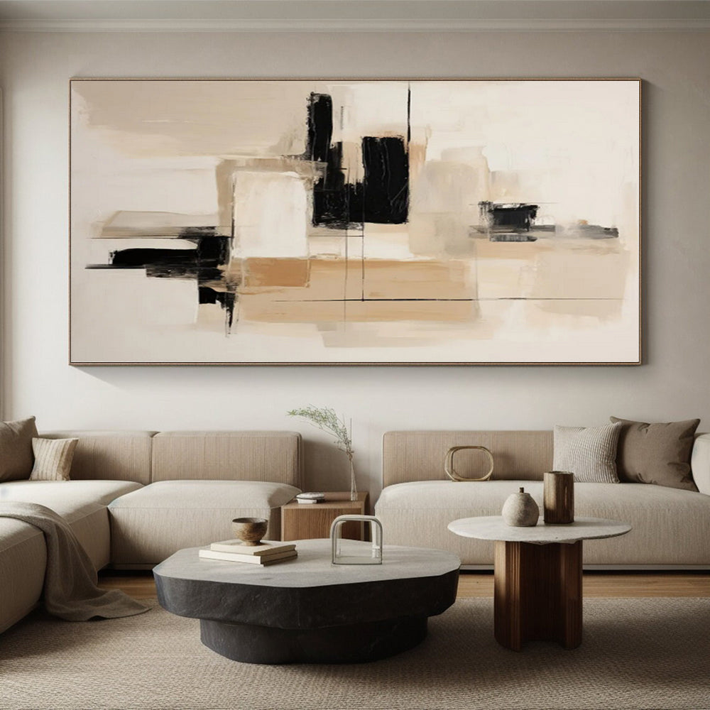 Staggering Custom Hand-Painted Abstract Painting for Home Bar Social Wall