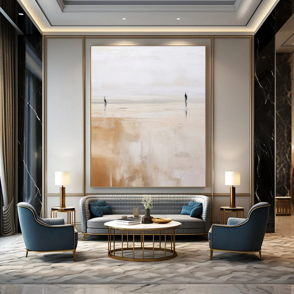 Hand-Painted Custom Abstract Art for Office IT Support Areas