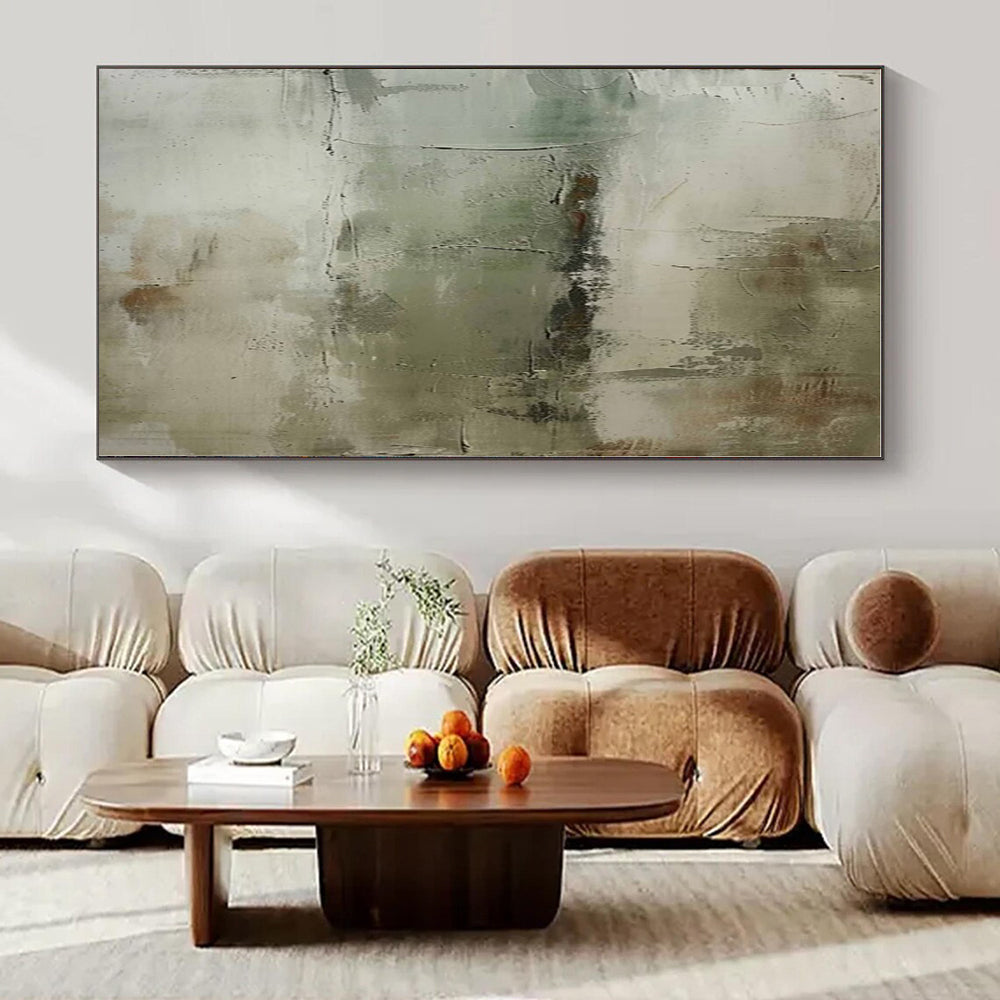 Oversized Custom Hand-Painted Abstract Painting for Office and Bar