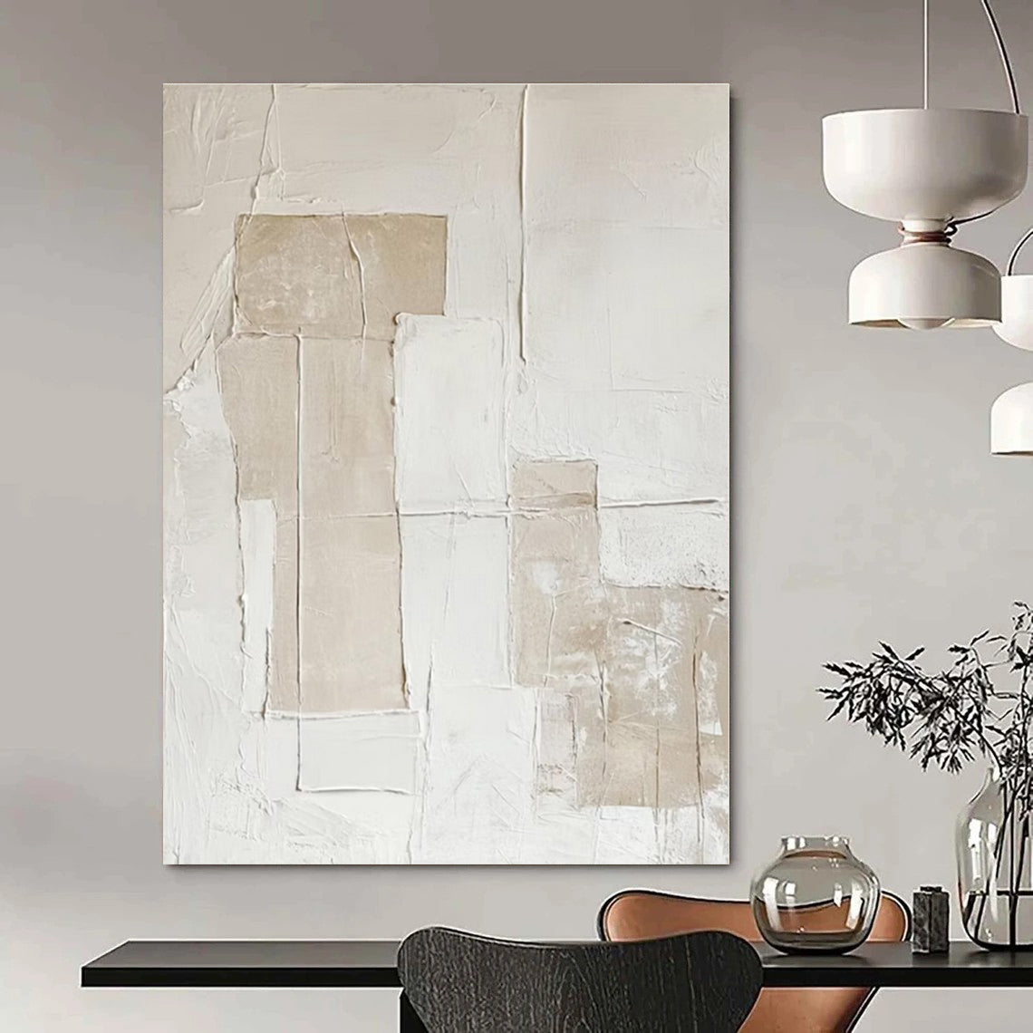 Extra-Vast Hand-Painted Modern Abstract Art for Office Maintenance Rooms