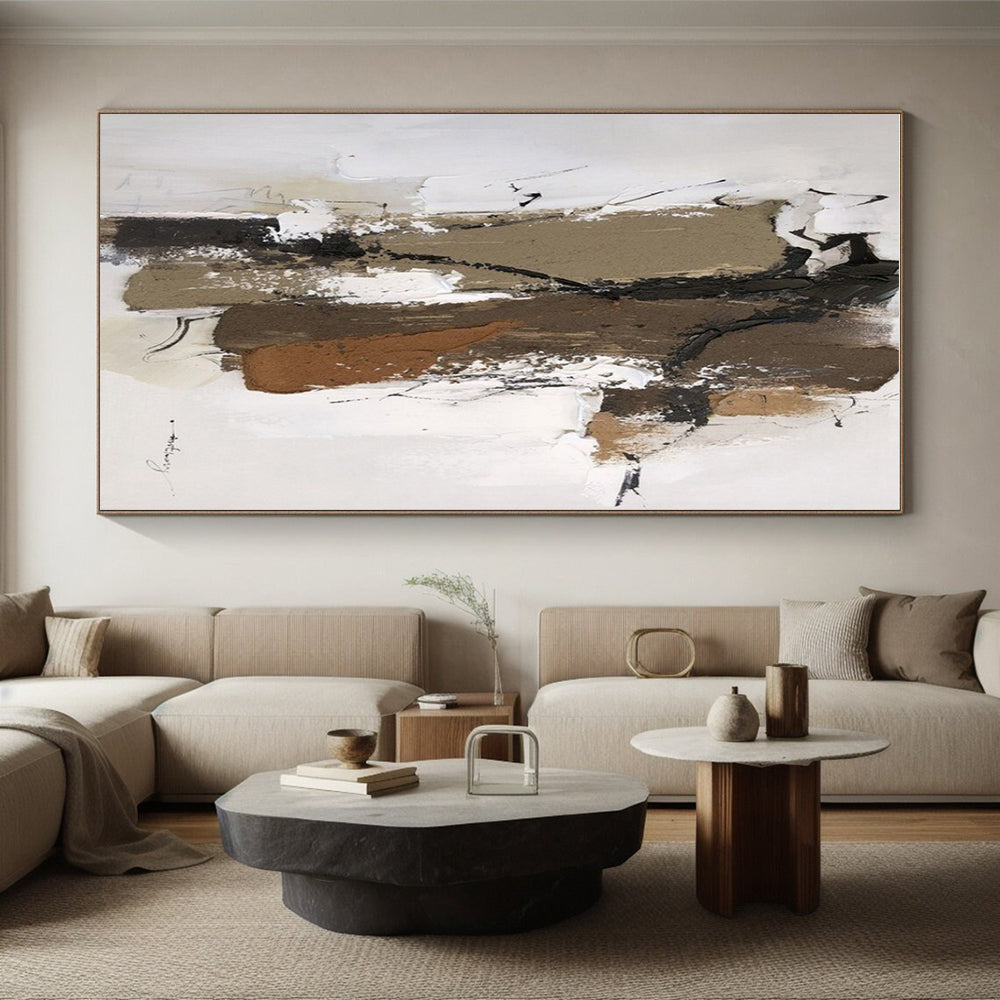 Vast Contemporary Abstract Wall Art for Bathroom Spa-Like Vibe