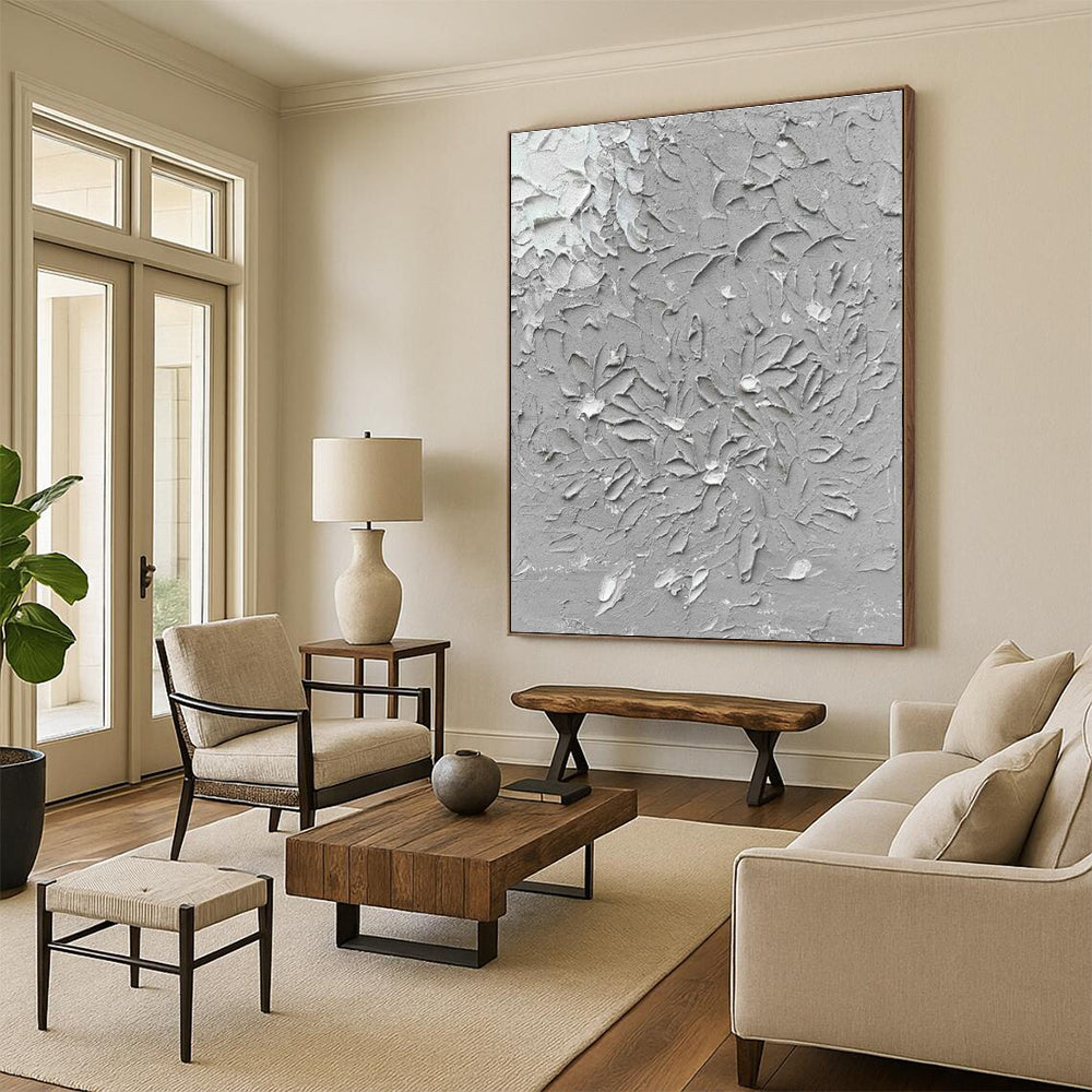 Monumental Modern Abstract Canvas for Home Indoor Poolside Relaxing Retreat