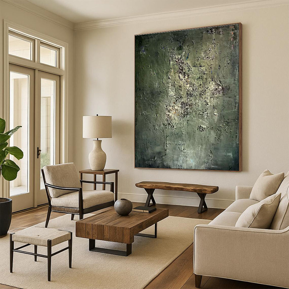 Bespoke Oversized Hand-Painted Abstract Art for Interior Enhancement LargeART0633