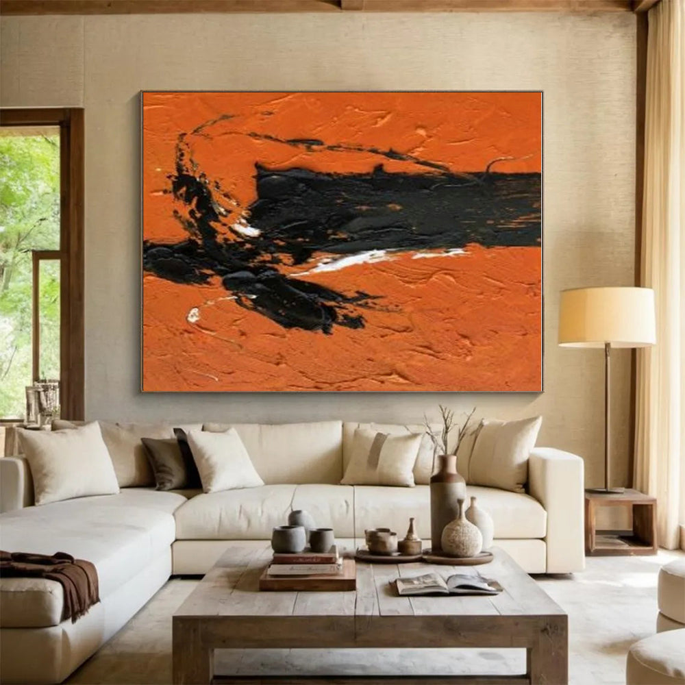 Custom-Made Grand Hand-Painted Abstract Painting for Master Bedroom Dressing Area Wall LargeART0604