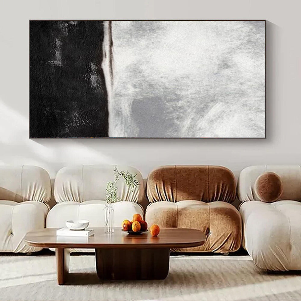 Dreamy Hand-Painted Abstract Wall Decor for Living Room Picture Windows