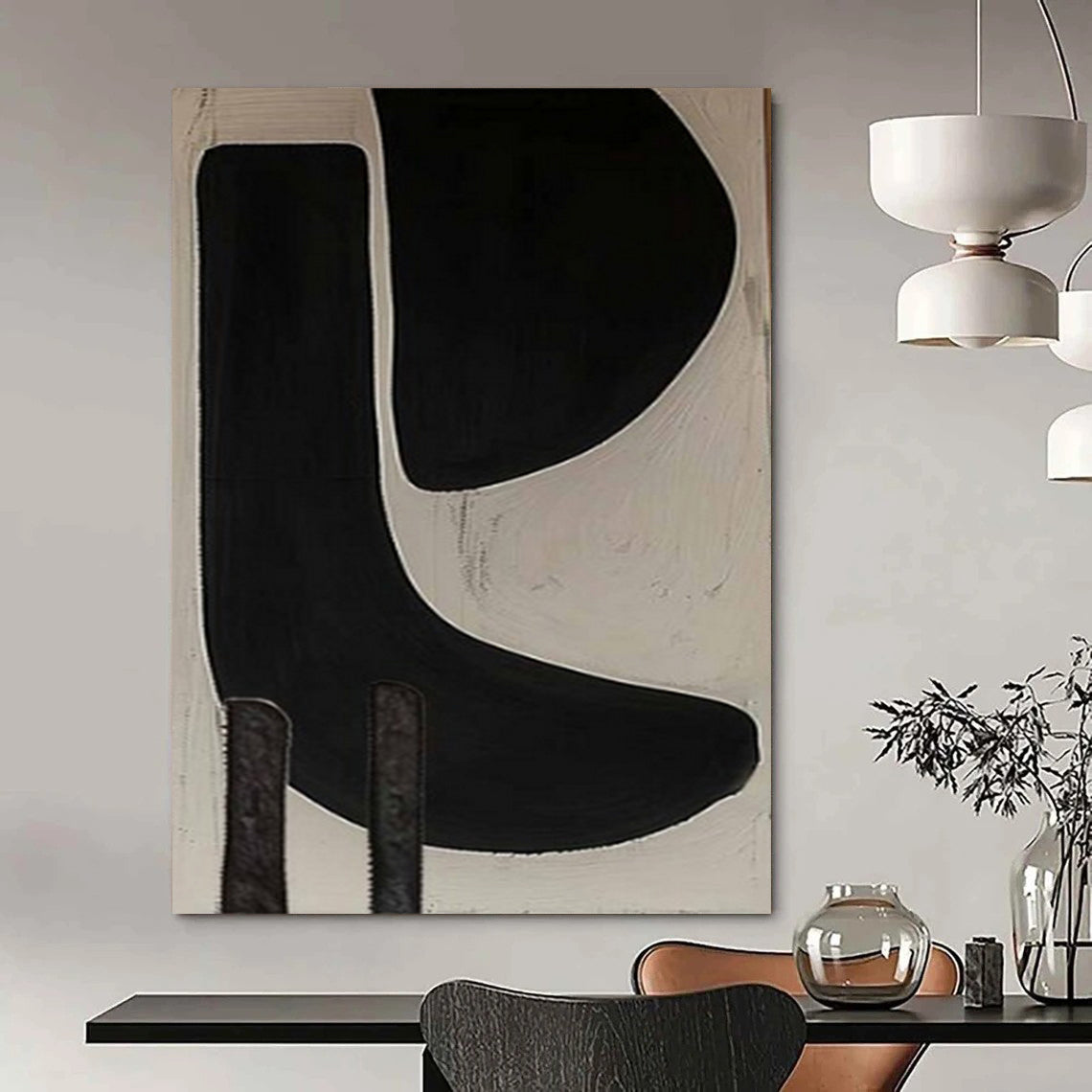 Giant Hand-Painted Contemporary Abstract Art for Family Home Home Offices