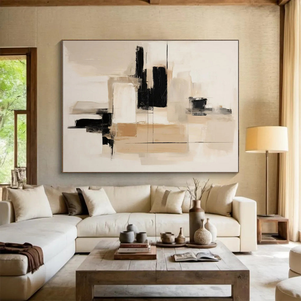 Staggering Custom Hand-Painted Abstract Painting for Home Bar Social Wall